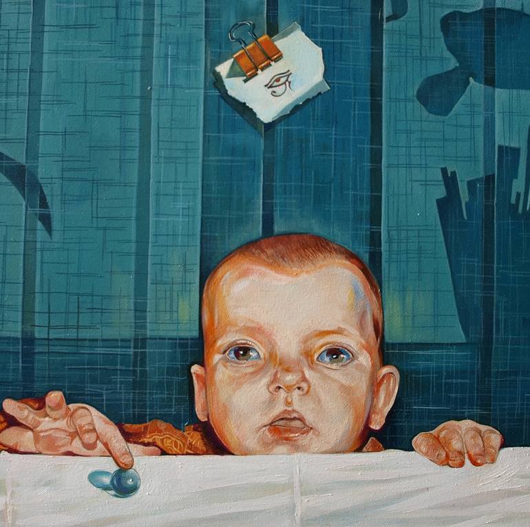 Original Modernism People Painting by Konstiantyn Amelinn
