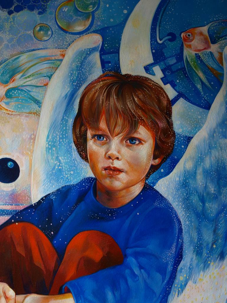 Original Modernism People Painting by Konstiantyn Amelinn