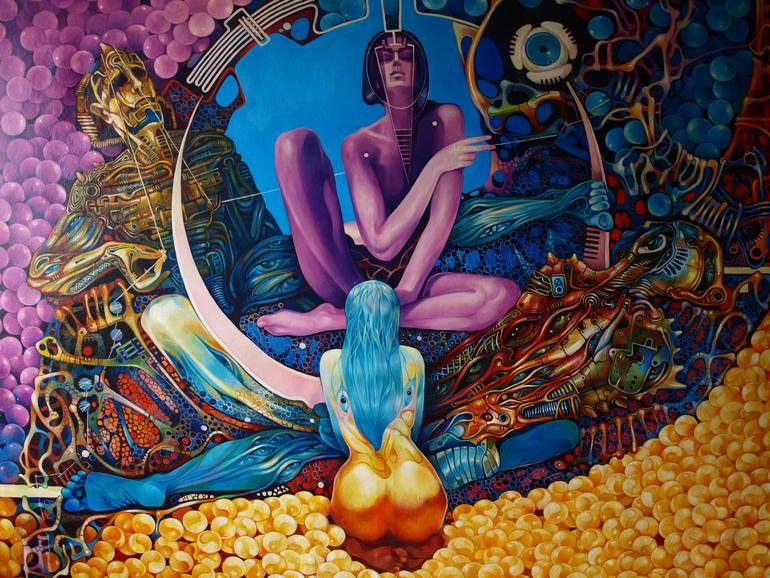 Original Figurative Performing Arts Painting by Konstiantyn Amelinn