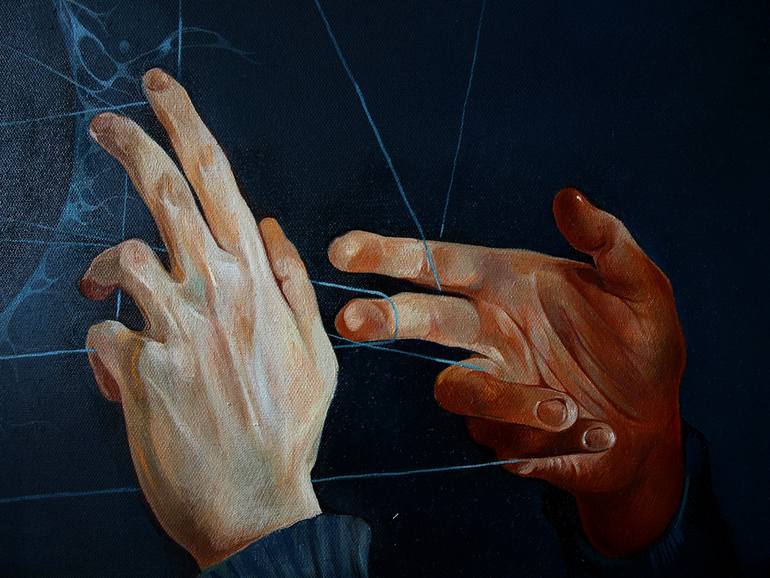 Original Figurative People Painting by Konstiantyn Amelinn