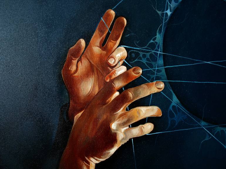Original Figurative People Painting by Konstiantyn Amelinn