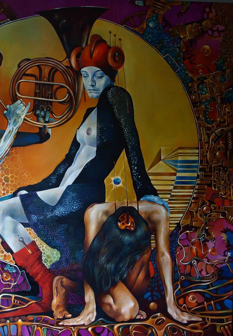 Original Figurative Performing Arts Painting by Konstiantyn Amelinn