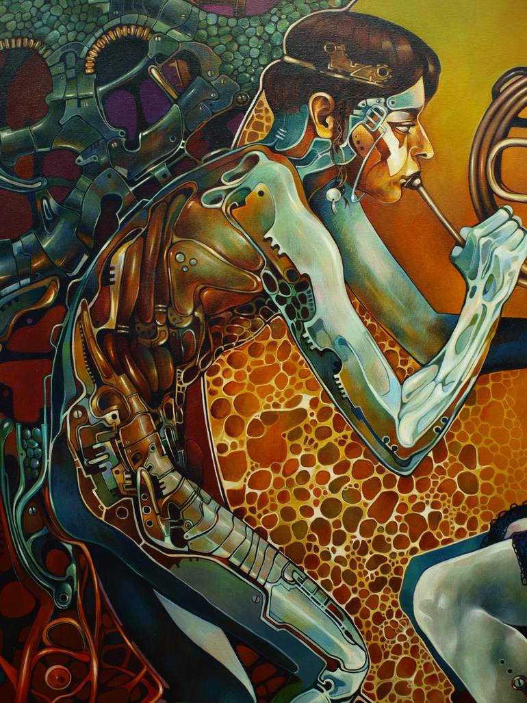 Original Figurative Performing Arts Painting by Konstiantyn Amelinn