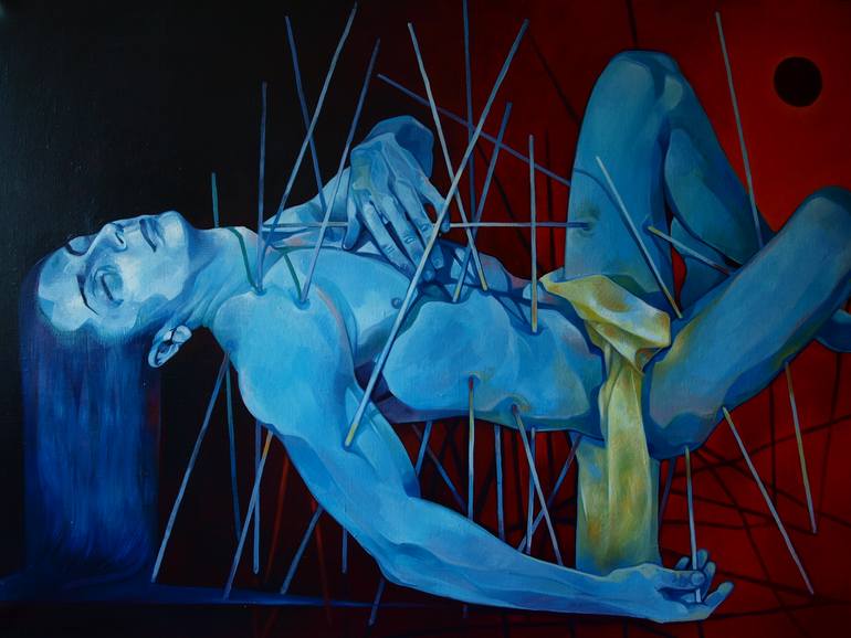 Original Figurative Performing Arts Painting by Konstiantyn Amelinn