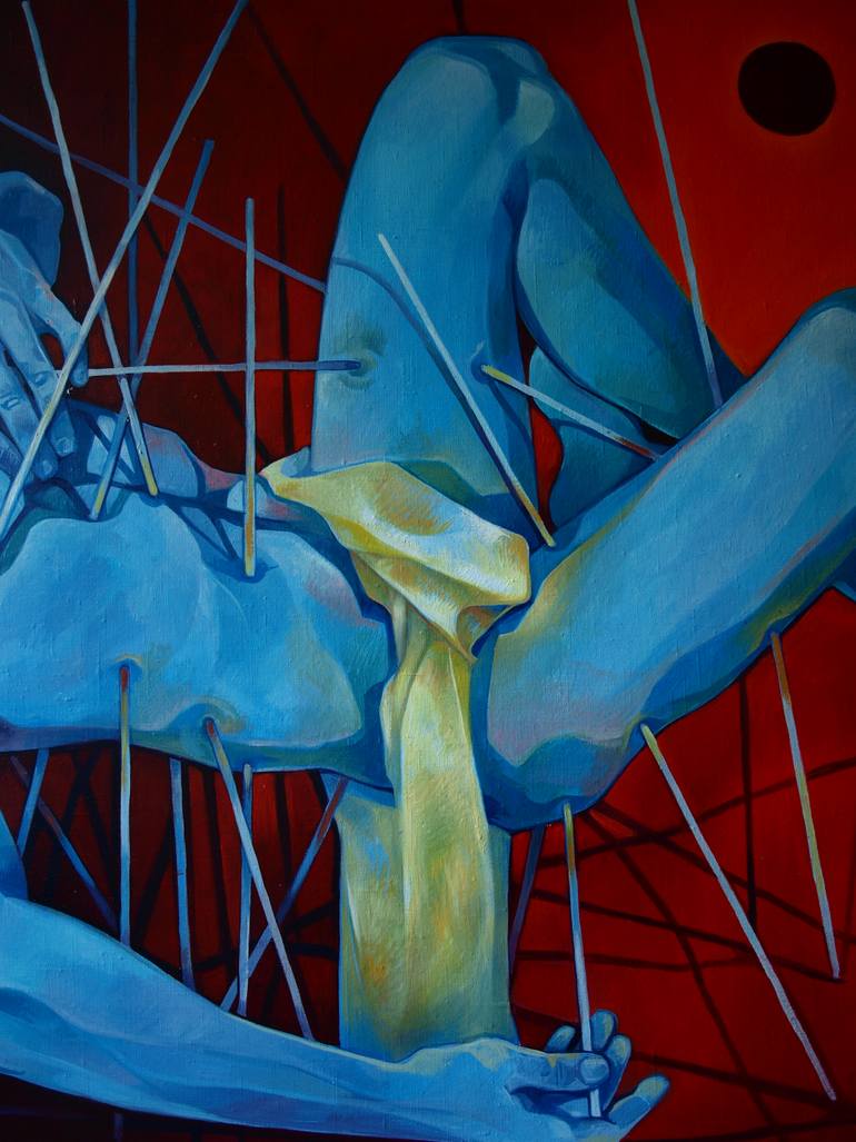 Original Figurative Performing Arts Painting by Konstiantyn Amelinn