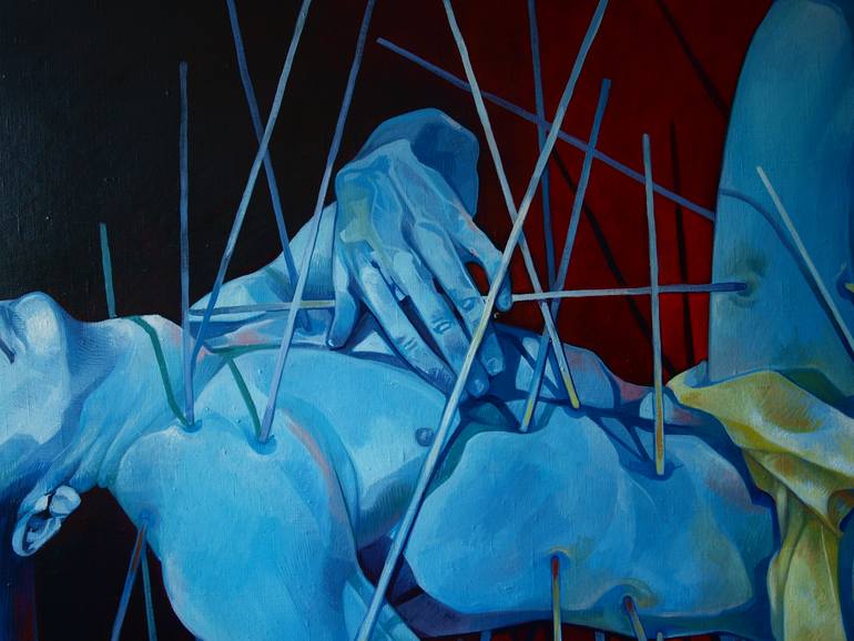 Original Figurative Performing Arts Painting by Konstiantyn Amelinn