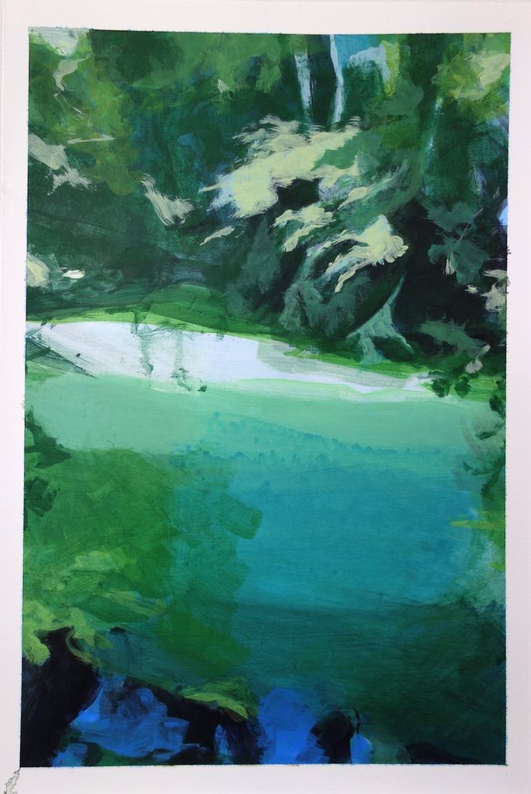 Pool 2 Painting by Amanda Bracken | Saatchi Art