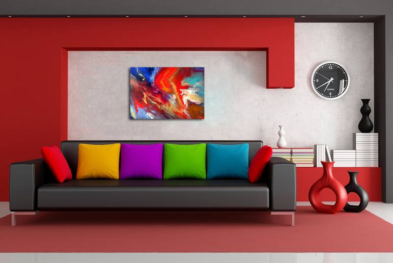 Original Fine Art Abstract Painting by Irini Karpikioti