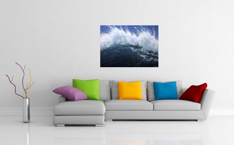 Original Abstract Seascape Painting by Irini Karpikioti