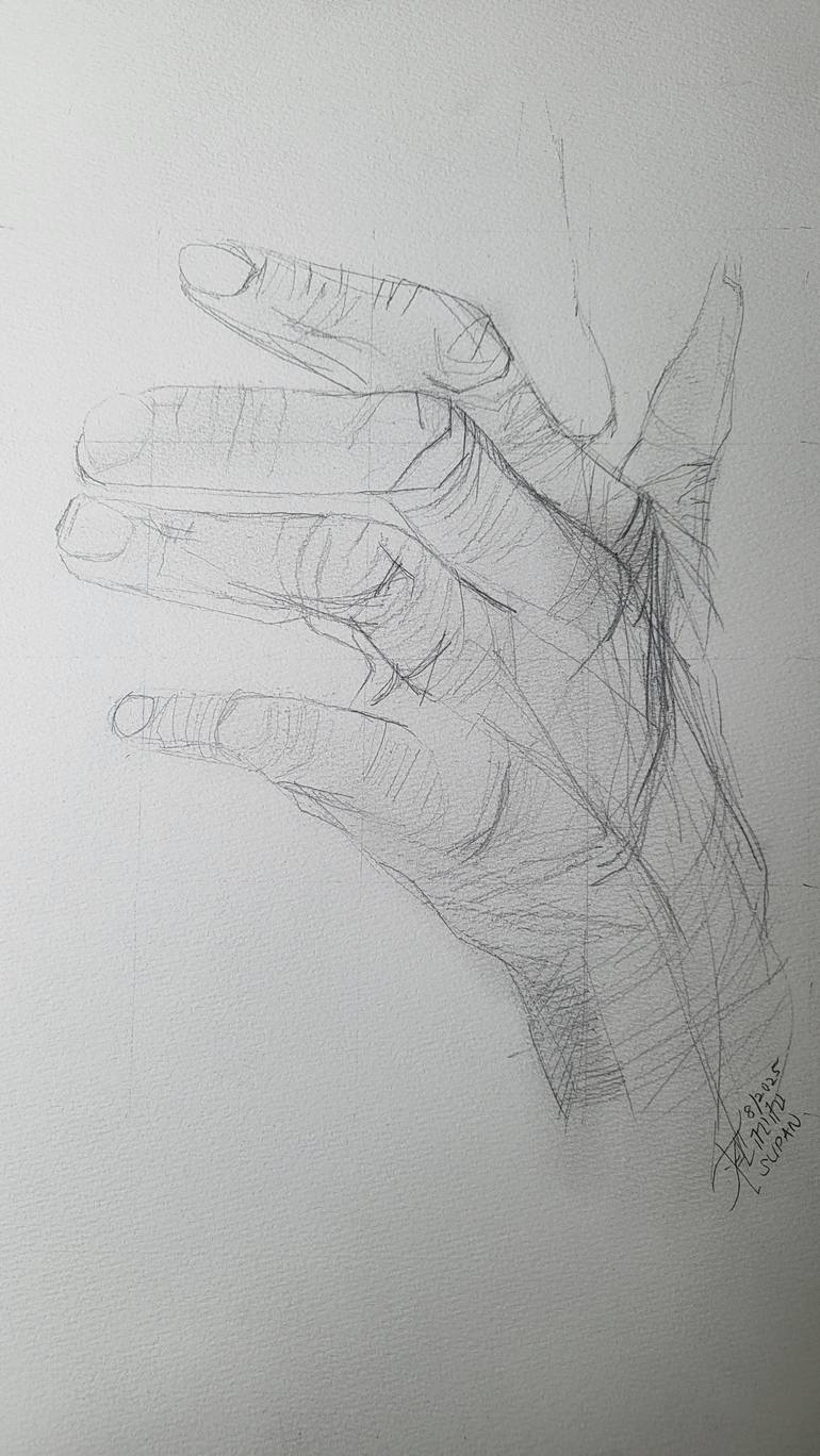 Original Contemporary Body Drawing by Ann Supan