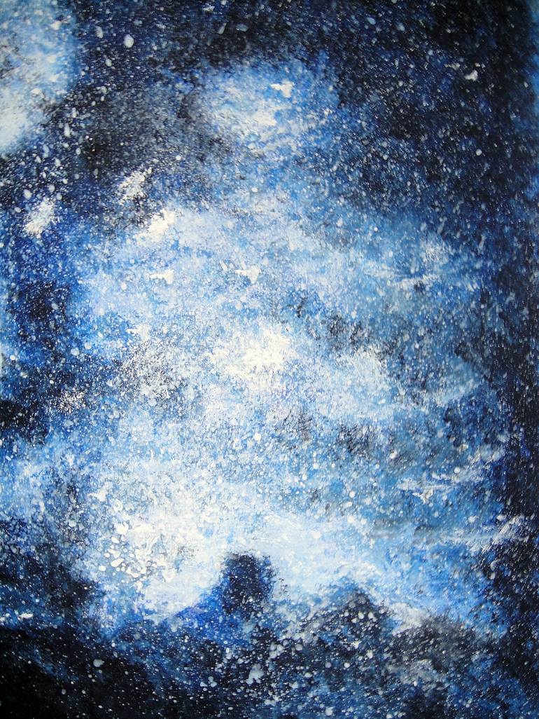 Original Outer Space Painting by Ann Supan