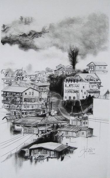 Print of Landscape Drawings by Ann Supan