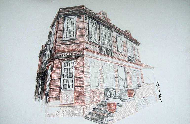 Original Architecture Drawing by Ann Supan