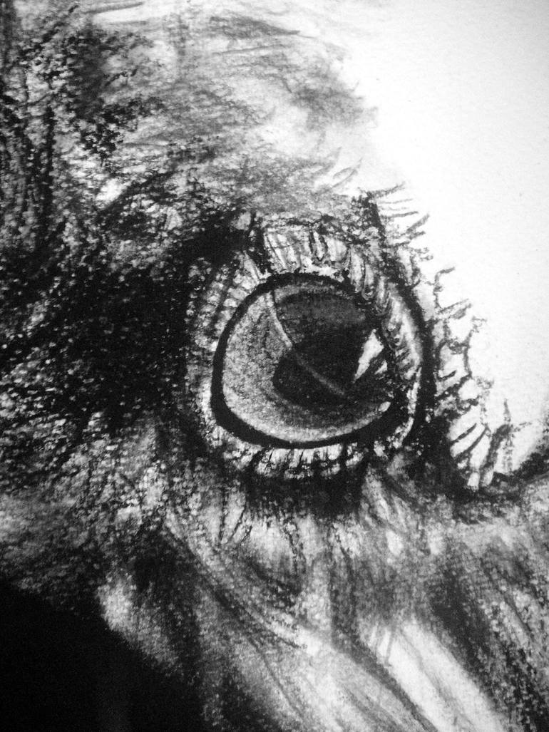 Original Expressionism Animal Drawing by Ann Supan