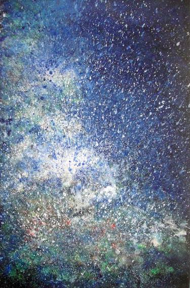 Original Abstract Outer Space Paintings by Ann Supan