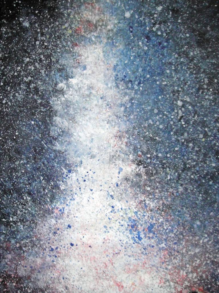 Original Abstract Outer Space Painting by Ann Supan