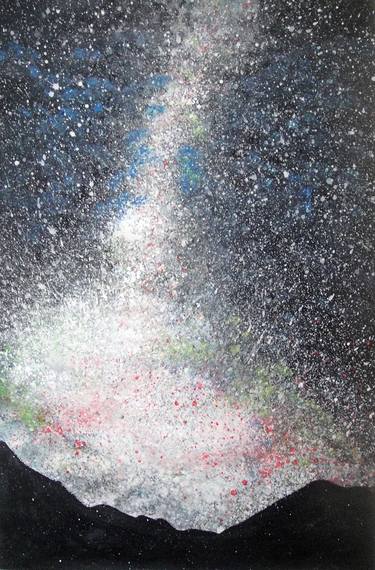 Original Abstract Outer Space Paintings by Ann Supan