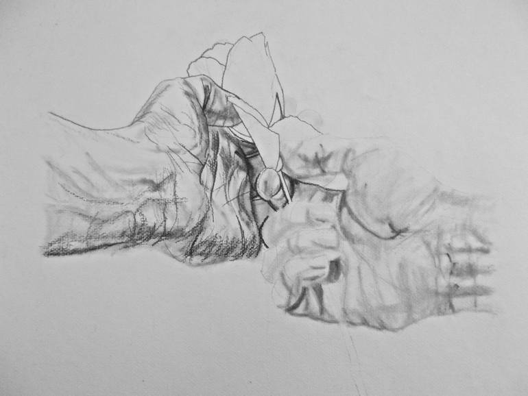 Original Conceptual People Drawing by Ann Supan