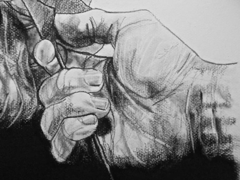 Original Conceptual People Drawing by Ann Supan