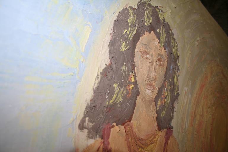 Original Expressionism Women Painting by Alex Cher