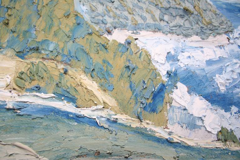 Original Expressionism Seascape Painting by Alex Cher