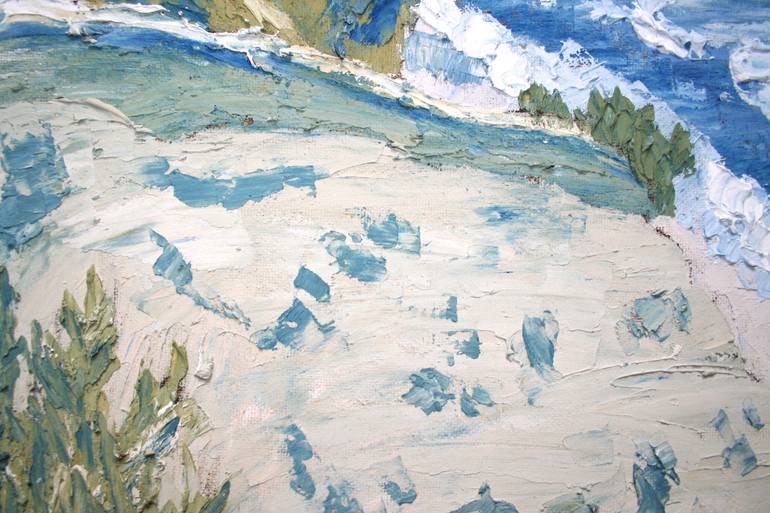Original Expressionism Seascape Painting by Alex Cher