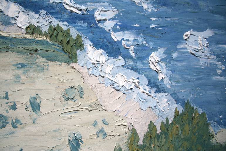 Original Expressionism Seascape Painting by Alex Cher