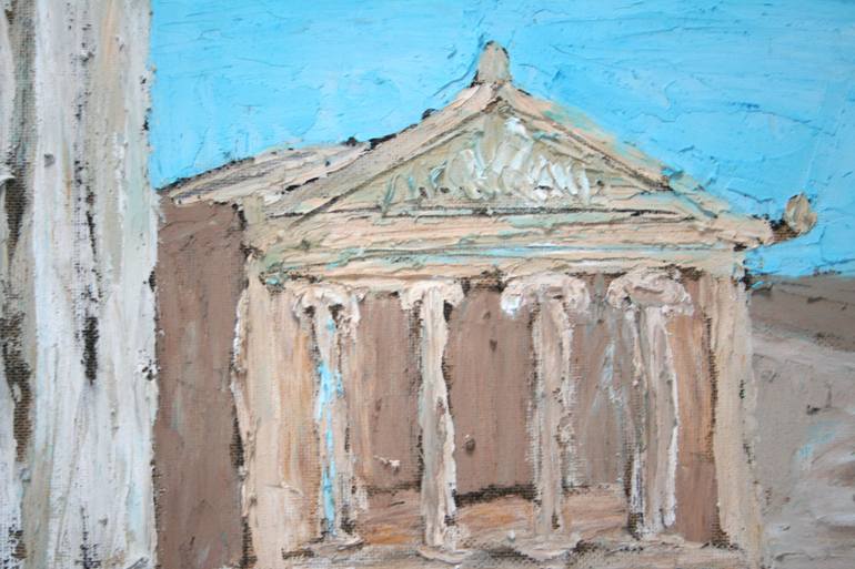 Original Expressionism Cities Painting by Alex Cher