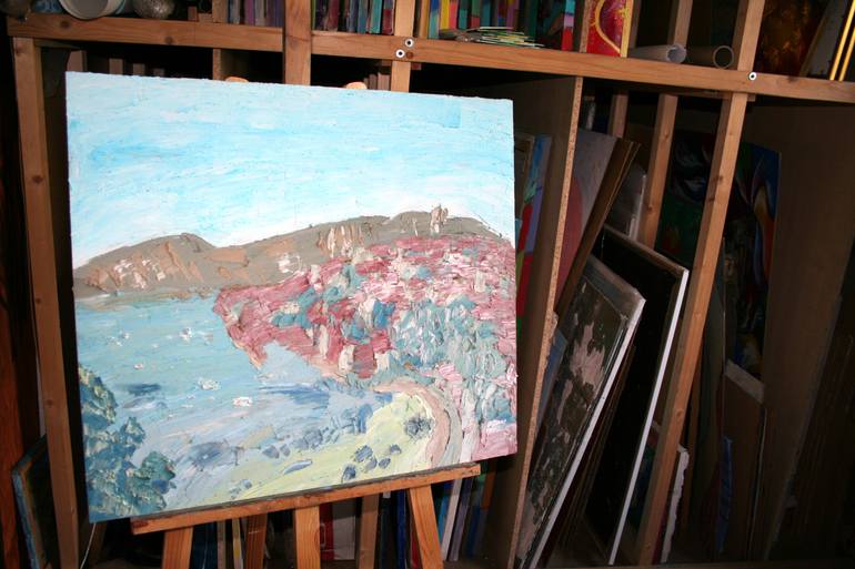 Original Expressionism Seascape Painting by Alex Cher