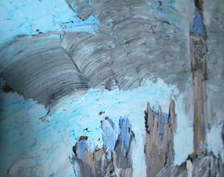Original Expressionism Cities Painting by Alex Cher
