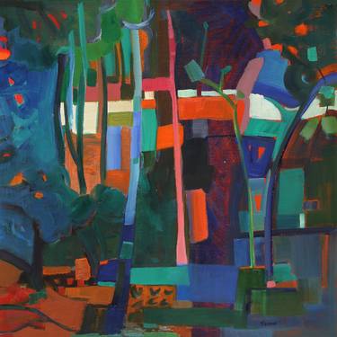 Print of Expressionism Geometric Paintings by Patricia Fairon