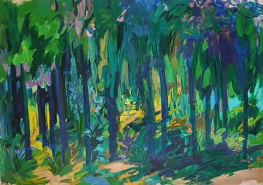 Print of Expressionism Landscape Paintings by Patricia Fairon