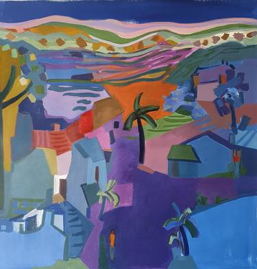 Print of Abstract Expressionism Places Paintings by Patricia Fairon