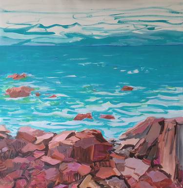 Print of Expressionism Beach Paintings by Patricia Fairon
