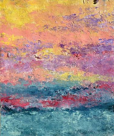 Sunset Over Miami II, Magic Color Bursts series, 2017 8 x 10 in (9 x 11 in framed) thumb