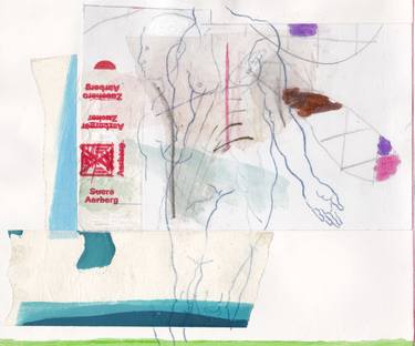 Print of Body Collage by Elisabetta Riganti