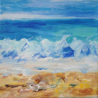 Print of Fine Art Beach Paintings by Nineta Vretou