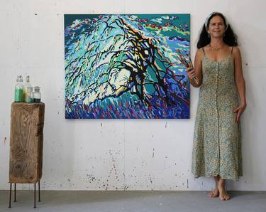 Original Abstract Expressionism Tree Paintings by Sylvia Thijssen