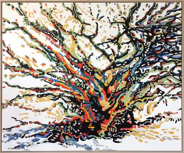 Original Modern Tree Paintings by Sylvia Thijssen