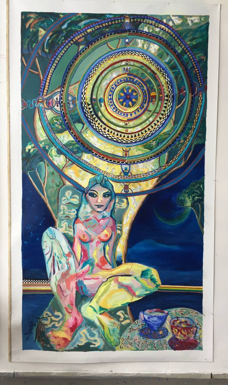 Original Expressionism Women Painting by Sylvia Thijssen