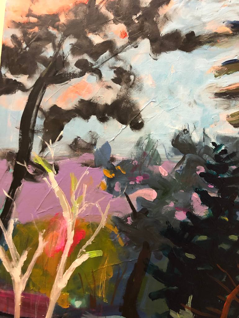 Original Abstract Landscape Painting by Rebecca Klementovich