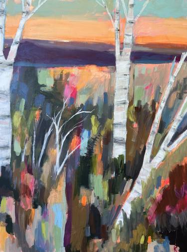 Original Abstract Expressionism Landscape Paintings by Rebecca Klementovich
