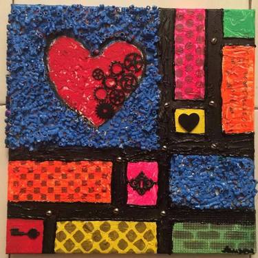 Mixed media art - Heartmaze thumb