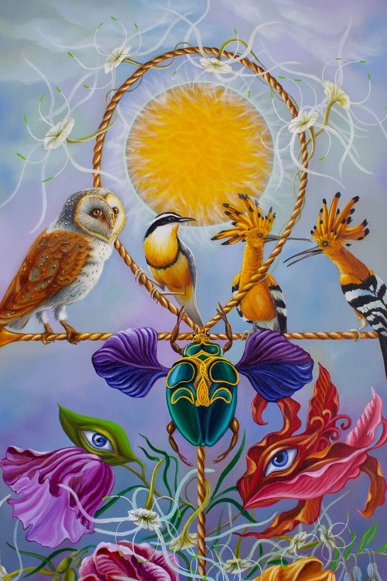 Original Contemporary Botanic Painting by Yulia Pustoshkina