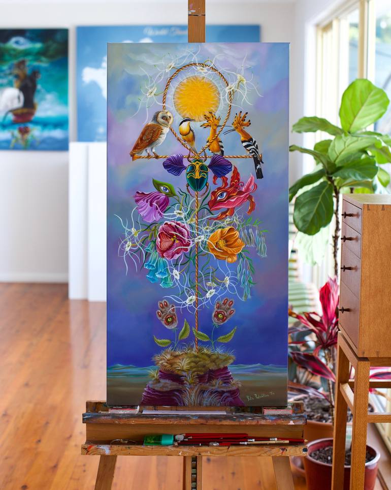 Original Contemporary Botanic Painting by Yulia Pustoshkina