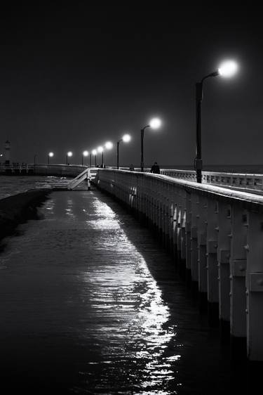 Lonesome walk along the winter pier - Limited Edition 2 of 20 thumb
