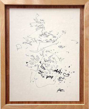 Original Abstract Expressionism Abstract Drawings by Ray Watanabe