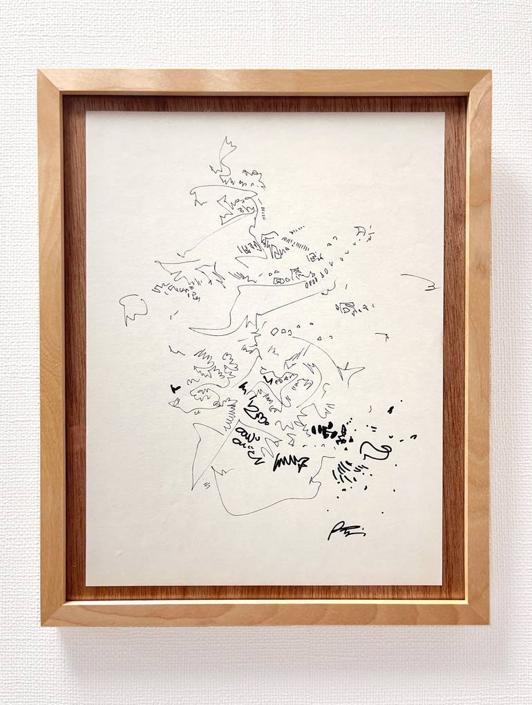 Original Abstract Expressionism Abstract Drawing by Ray Watanabe