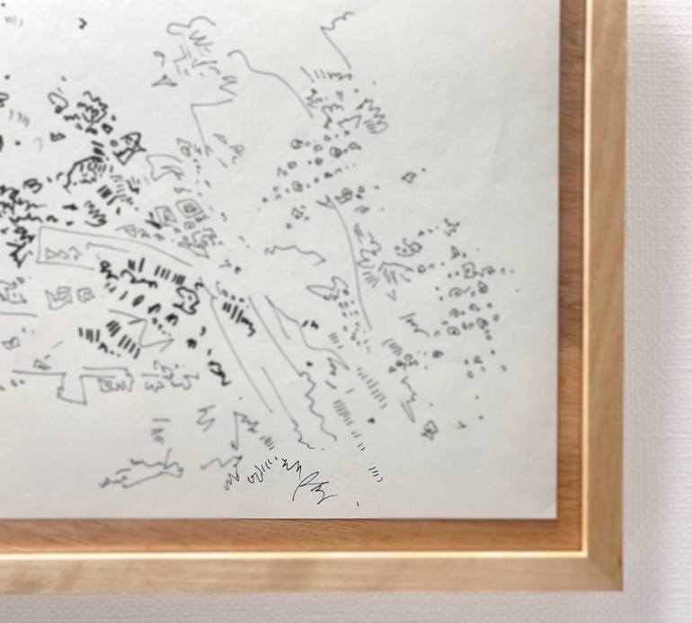 Original Abstract Expressionism Abstract Drawing by Ray Watanabe