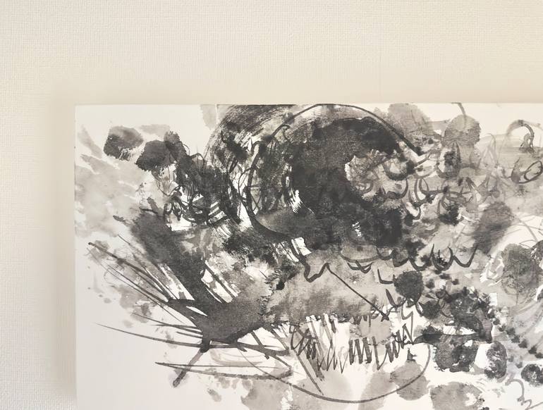 Original Abstract Expressionism Abstract Painting by Ray Watanabe
